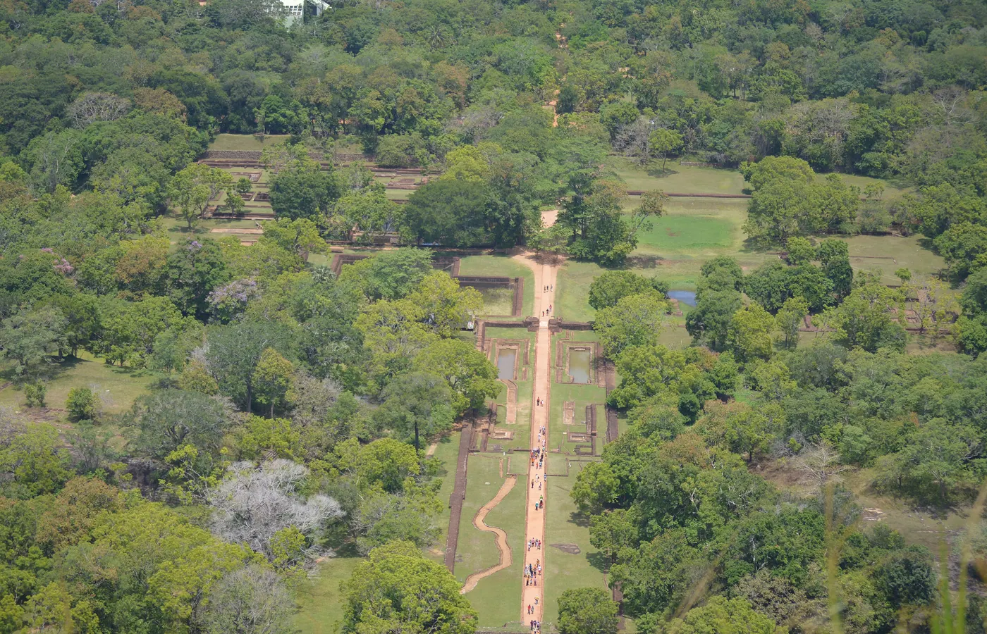 The Sigiriya rock fortress rising above the plain in central Sri Lanka