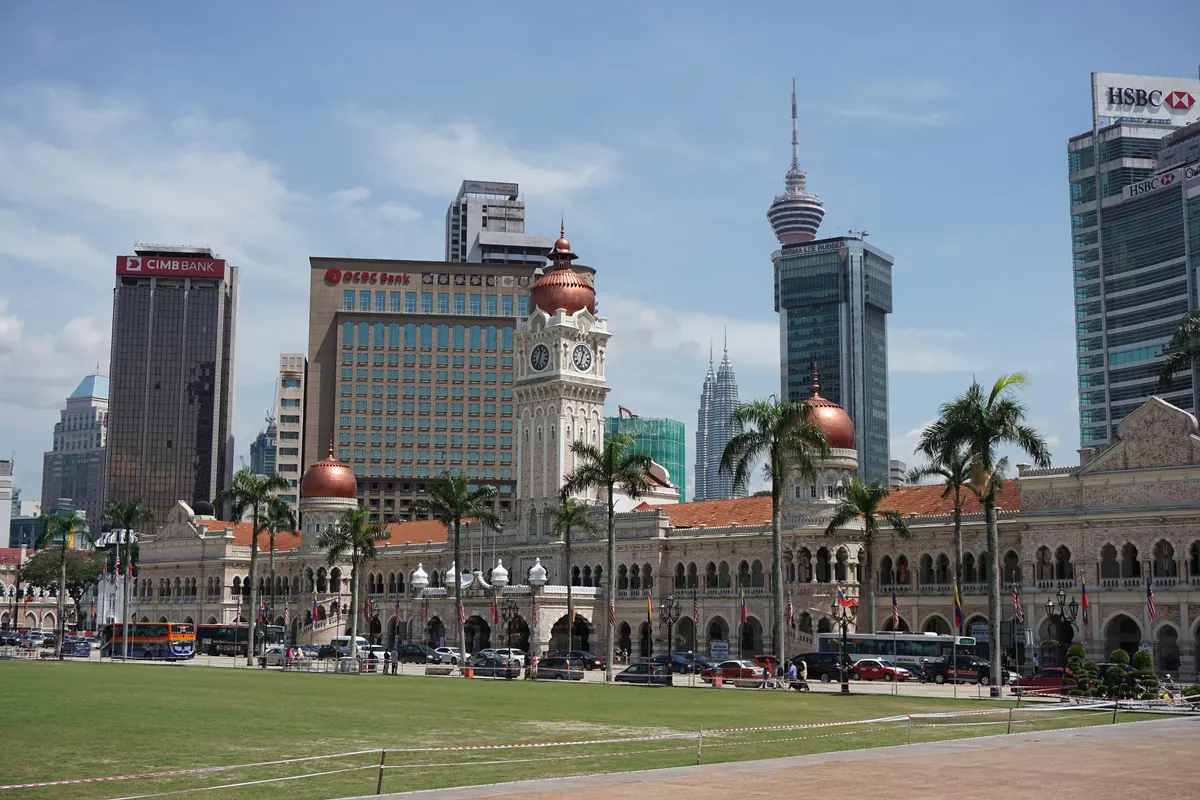The Sultan Abdul Samad Building and Merdeka Square in central Kuala Lumpur